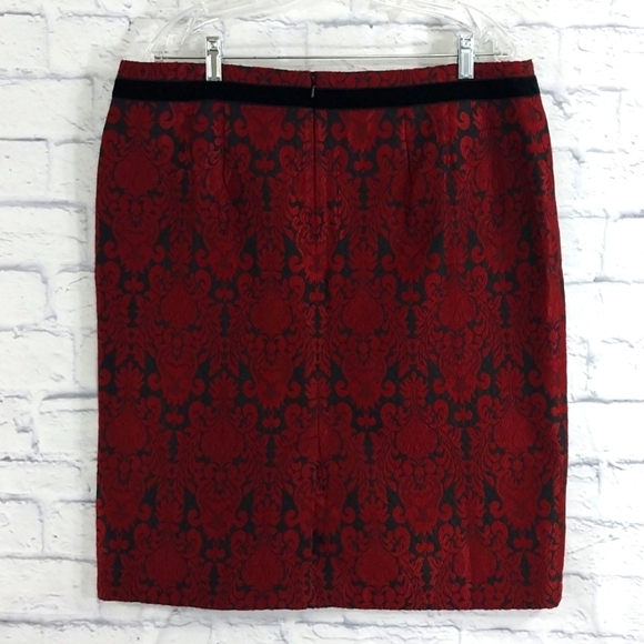 Talbots Skirt Dressy w Velvet Trim at Waist Career Sz 16 - Picture 4 of 5